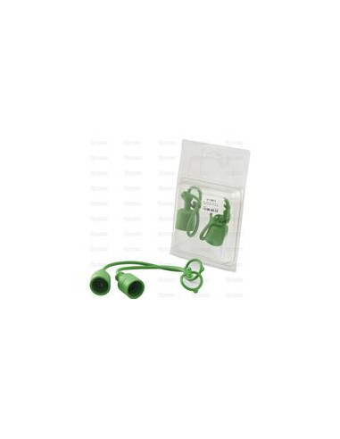 Faster Tapa Verde PVC Se ajusta a 1/2'' Male Coupling TF12V (Blister 2 pzas.)