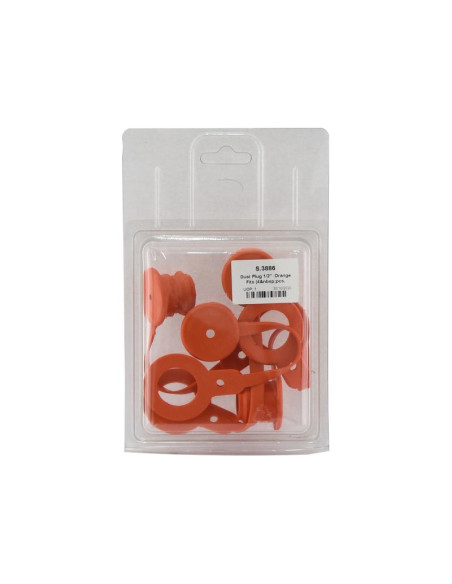 Sparex Tapa Naranja PVC Se ajusta a 1/2'' (Blister 4 pzas.)
