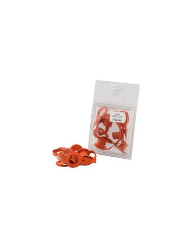 Sparex Tapa Naranja PVC Se ajusta a 3/8'' (Blister 4 pzas.)
