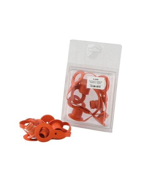 Sparex Tapa Naranja PVC Se ajusta a 3/8'' (Blister 4 pzas.)