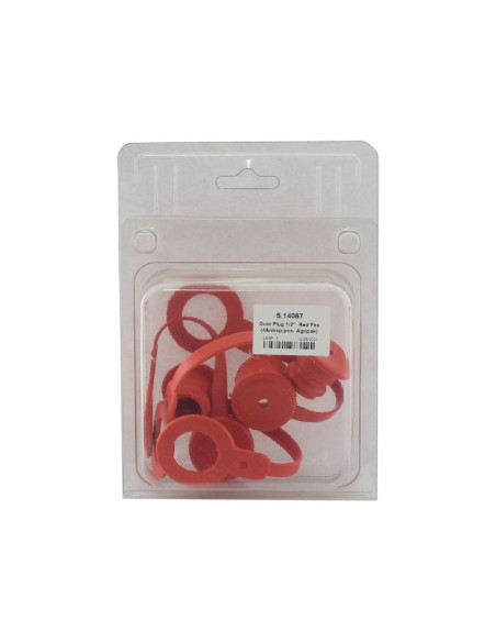 Sparex Tapa Rojo PVC Se ajusta a 1/2'' (Blister 4 pzas.)