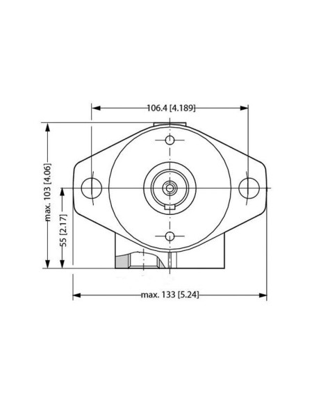 Danfoss Motor hidraúlico OMP160 160cc/rev con 25mm Cilíndrico eje