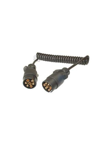 Cable de Extensión en Espiral 1.2M, 7 / 7 Clavijas, Macho/Hembra