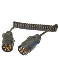 Cable de Extensión en Espiral 1.2M, 7 / 7 Clavijas,... 2