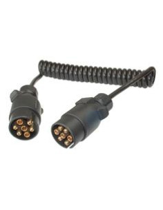 Cable de Extensión en Espiral 1.75M, 7 / 7 Clavijas,...