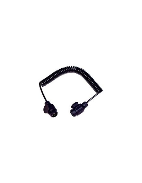 Cable de Extensión en Espiral 7M, 13 / 13 Clavijas, Macho/ Macho
