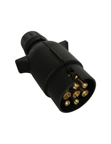 Cable de Extensión en Espiral 7M, 7 / 13 Clavijas, Macho/ Macho