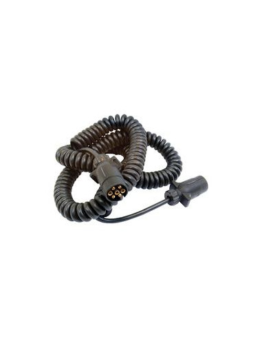 Cable de Extensión en Espiral 7M, 7 / 7 Clavijas, Macho/ Macho