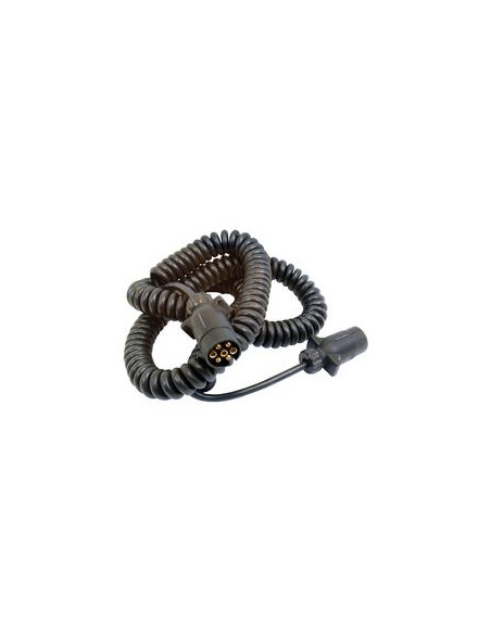 Cable de Extensión en Espiral 7M, 7 / 7 Clavijas, Macho/ Macho