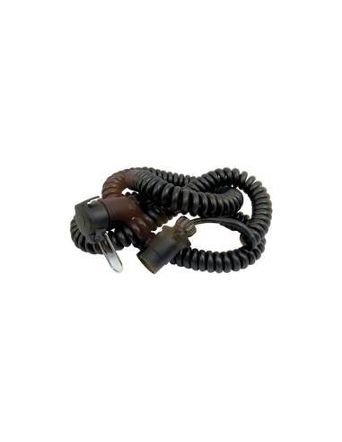 Cable de Extensión en Espiral 7M, 7 / 7 Clavijas, Macho/Hembra