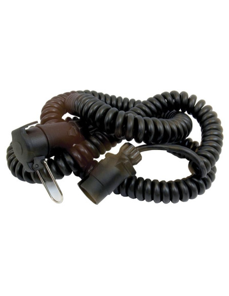 Cable de Extensión en Espiral 7M, 7 / 7 Clavijas, Macho/Hembra