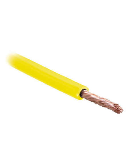 Cables Eléctricos - 1 Núcleo, 1.5mm² Sección, Amarillo (Longitud: 50M)