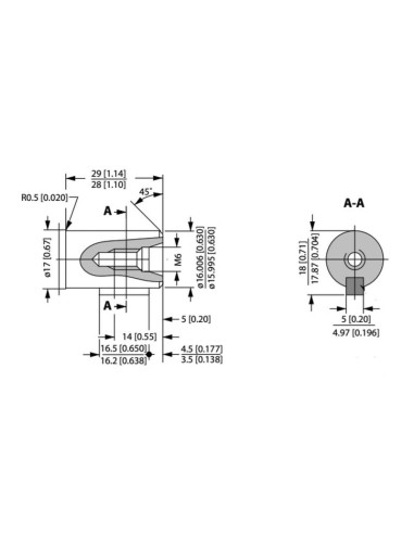 Trale Motor hidraúlico OMM50 50cc/rev con 16mm...