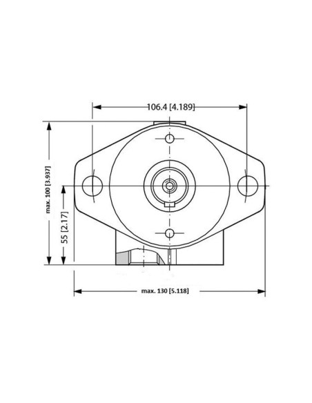 Trale Motor hidraúlico OMP50 50cc/rev con 25mm Cilíndrico eje