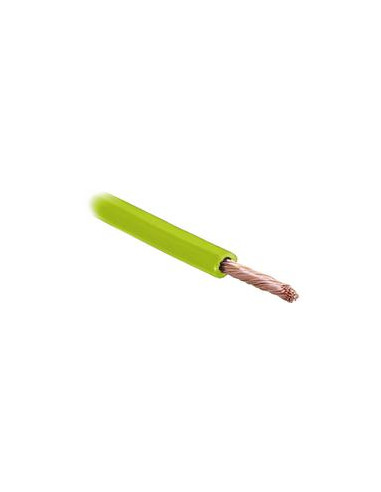 Cables Eléctricos - 1 Núcleo, 2.5mm² Sección, Verde Claro (Longitud: 10M), (Blister)