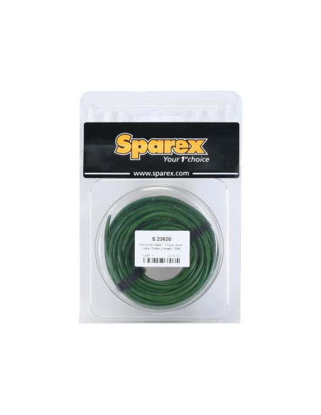 Cables Eléctricos - 1 Núcleo, 2mm² Sección, Verde (Longitud: 10M), (Blister)