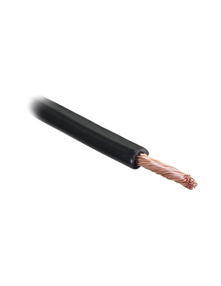 Cables Eléctricos - 1 Núcleo, 6mm² Sección, Negro (Longitud: 50M)