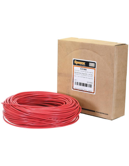 Cables Eléctricos - 1 Núcleo, 6mm² Sección, Rojo (Longitud: 50M)
