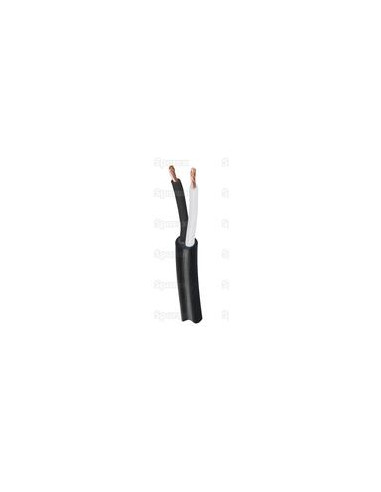 Cables Eléctricos - 2 Núcleo, 1mm² Sección, Negro (Longitud: 50M)