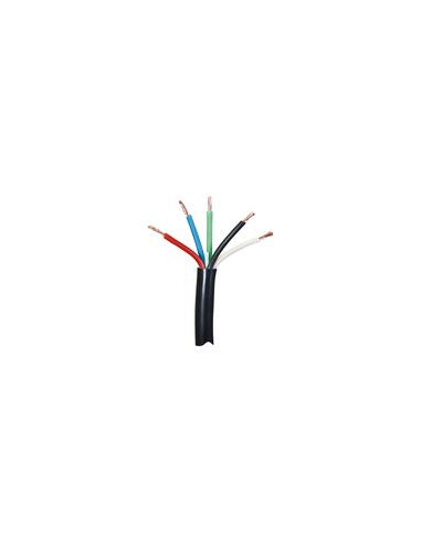 Cables Eléctricos - 5 Núcleo, 1.5mm² Sección, Negro (Longitud: 50M)