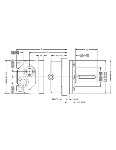 Trale Motor hidraúlico OMT250 250cc/rev con...