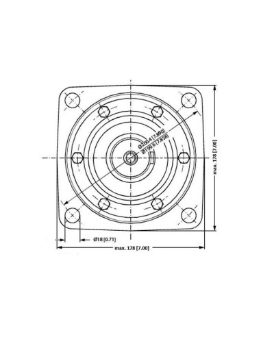 Trale Motor hidraúlico OMV800 800cc/rev con...