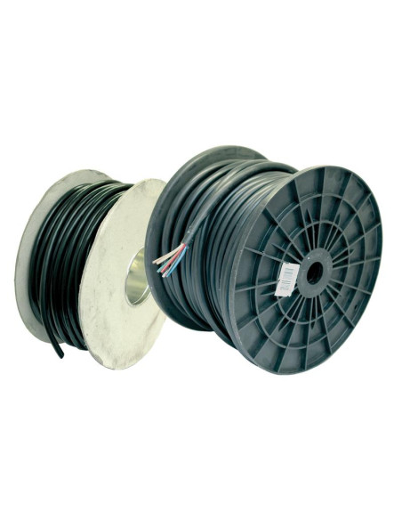 Cables Eléctricos - 7 Núcleo, 1.5mm² Sección, Negro (Longitud: 1M)