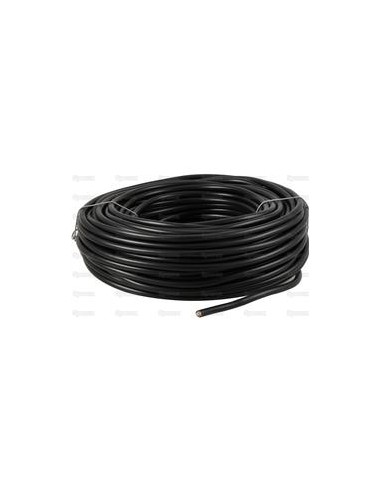 Cables Eléctricos - 7 Núcleo, 1mm² Sección, Negro (Longitud: 50M)