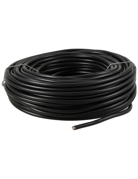 Cables Eléctricos - 7 Núcleo, 1mm² Sección, Negro (Longitud: 50M)