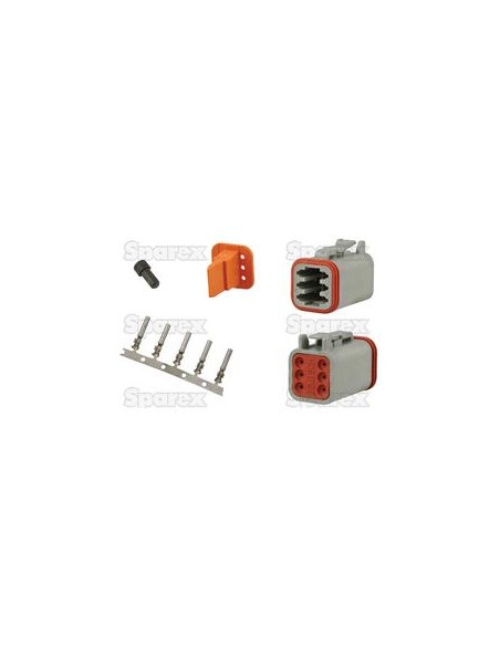 Conector de 6 pin (Bolsa 1 pza.)