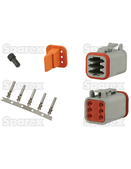 Conector de 6 pin (Bolsa 1 pza.)