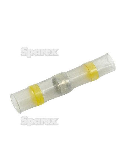 Conector de soldadura aislado termorretráctil Amarillo
