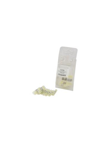 Conector de soldadura aislado termorretráctil Amarillo (10 pzas. Blister)