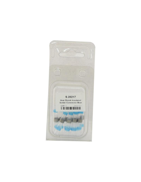 Conector de soldadura aislado termorretráctil Azul (10 pzas. Blister)