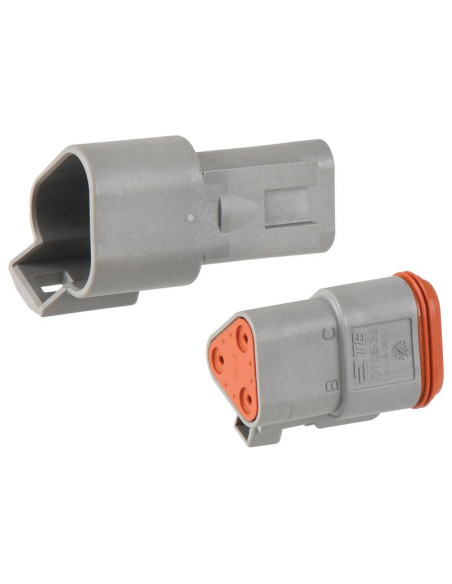 conector Deutsch y recarga del sello 3 Polo 6 pzas. (Bolsa)