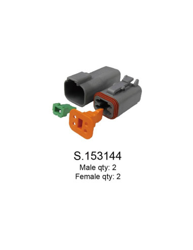 conector Deutsch y recarga del sello 4 Polo 4...