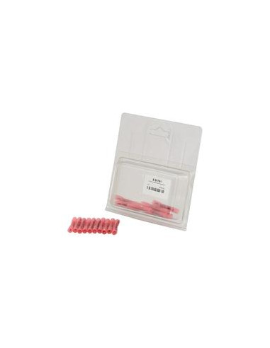 Conector Eléctrico Retráctil - Rojo (10 pzas. -Blister)