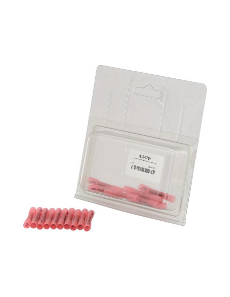 Conector Eléctrico Retráctil - Rojo (10 pzas. -Blister)