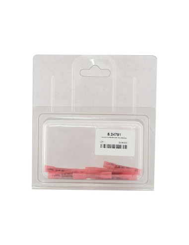 Conector Eléctrico Retráctil - Rojo (10 pzas....