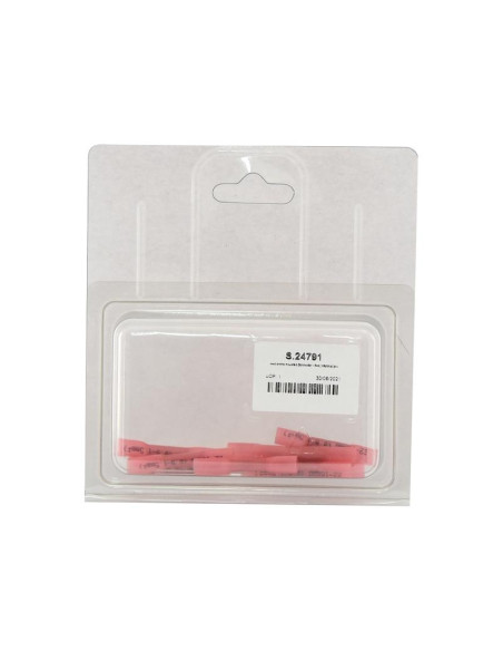 Conector Eléctrico Retráctil - Rojo (10 pzas. -Blister)