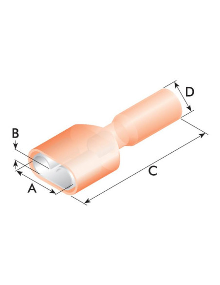 Conector Eléctrico Retráctil Hembra - Rojo