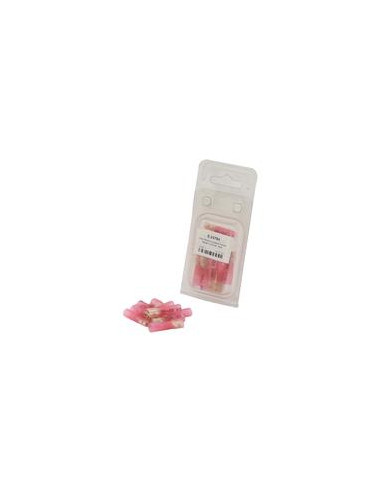 Conector Eléctrico Retráctil Hembra - Rojo (10 pzas. - Blister)