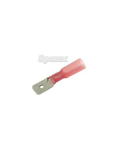 Conector Electrico Retractil Macho - Rojo