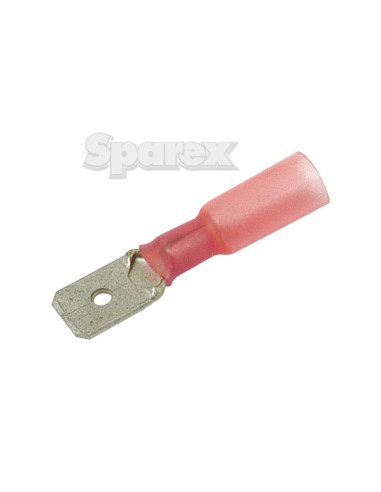 Conector Electrico Retractil Macho - Rojo