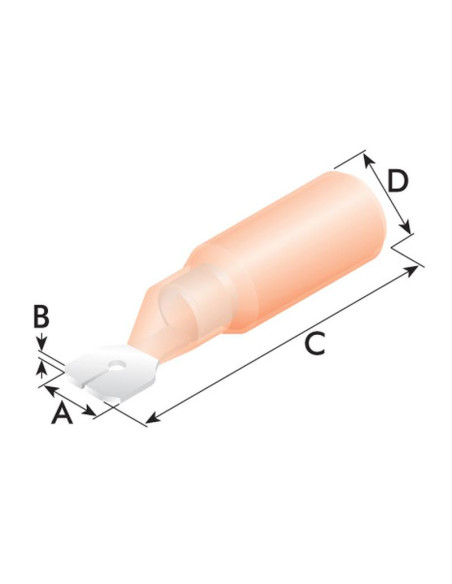 Conector Electrico Retractil Macho - Rojo