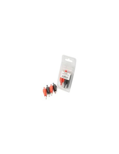 CROCODILE CLIP-10AMP 4PC A'PAK