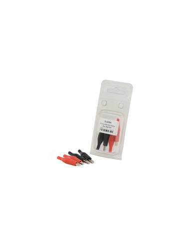 CROCODILE CLIP-3AMP 4PC A'PAK