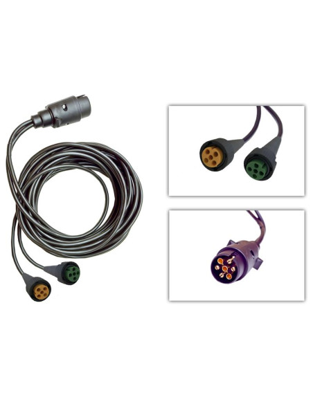 Kit Cable 5M, 7 Clavijas Macho - 5 Clavijas Hembra
