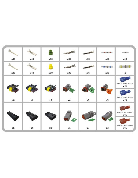 Multiconector, juego todo en uno, 616 pzas.