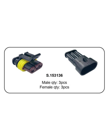 Recarga de 3 polos para Superseal italiano, 6...